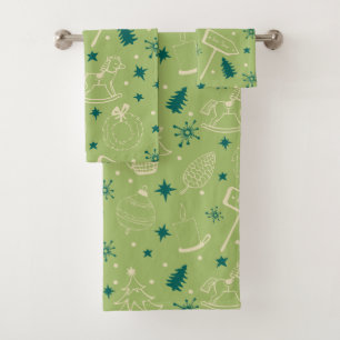 Christmas Bath Towel Set