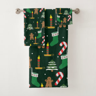 Christmas Bath Towel Set