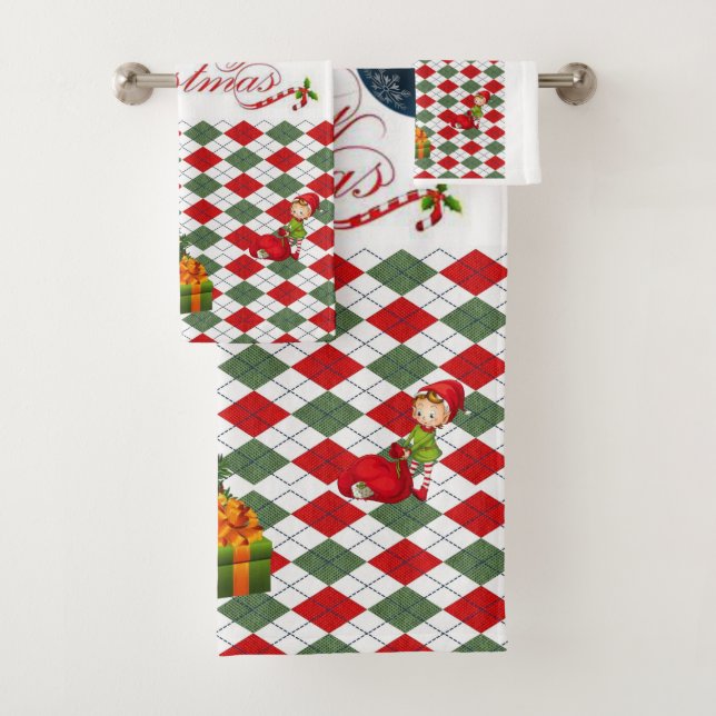 Christmas Bath Towel Sets (Insitu)