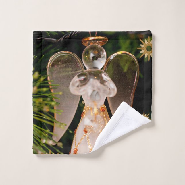 Christmas Bath Towel Sets, Christmas Angel (Wash Cloth)