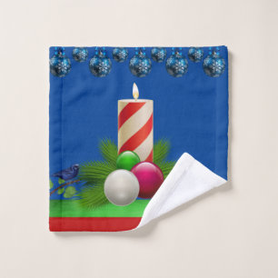 Christmas Bath Towel Sets, Christmas Candle