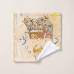 Christmas Bath Towel Sets, Jesus Christ