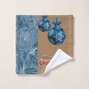 Christmas Bath Towel Sets, Merry Christmas