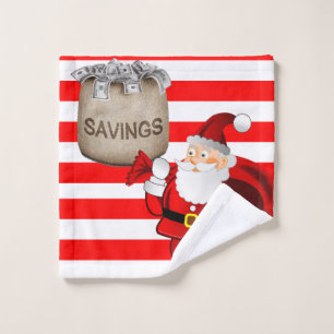 Christmas Bath Towel Sets, Santa