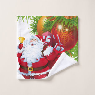 Christmas Bath Towel Sets, Santa