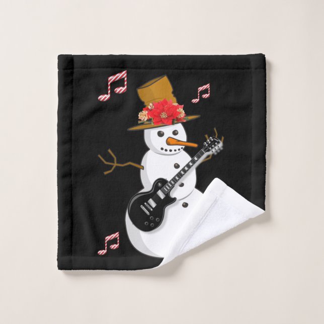 Christmas Bath Towel Sets, Snowman (Wash Cloth)