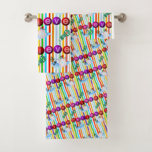 Christmas Bath Towel Sets, Snowman