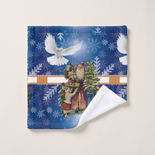 Christmas Bath Towel Sets, Vintage