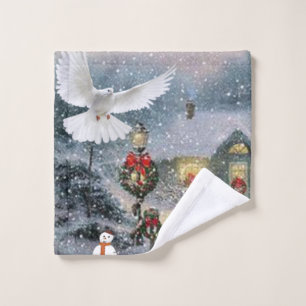 Christmas Bath Towel Sets, Vintage