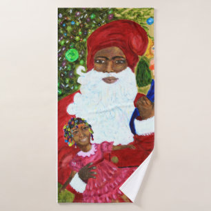 Christmas Bathroom Towel Set - Ethnic Santa Claus 