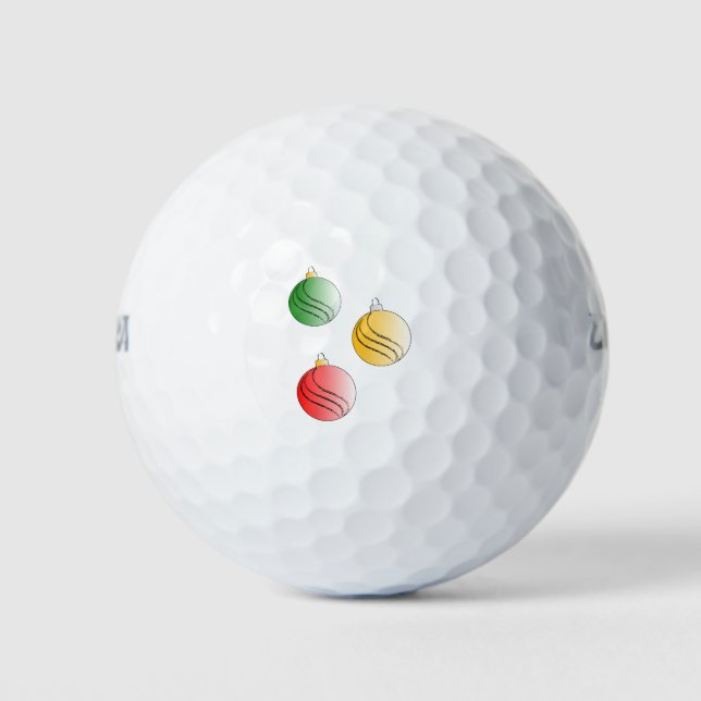 Christmas Baubals Golf Balls (Front)
