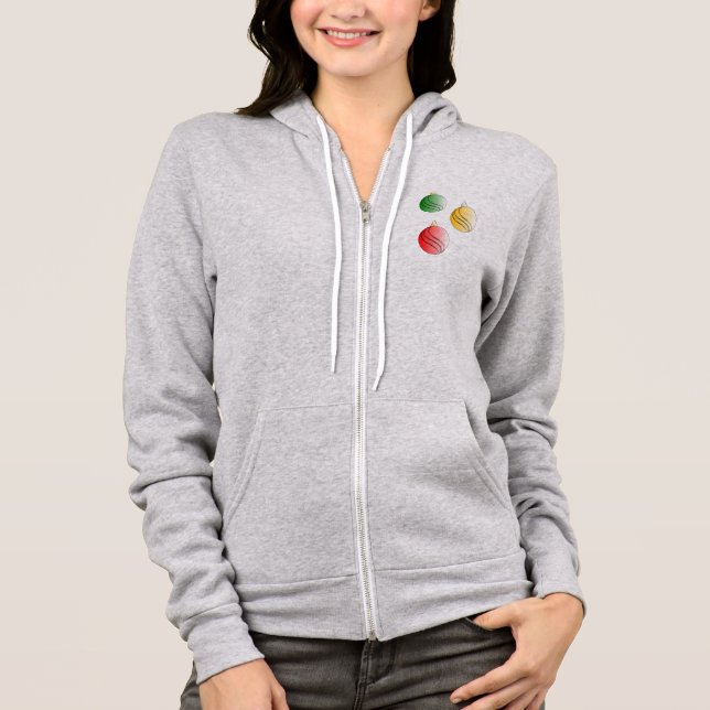 Christmas Baubals Hoodie (Front)