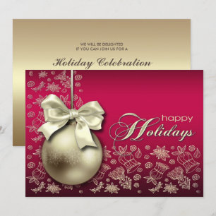 Christmas Bauble Christmas Party Invitation