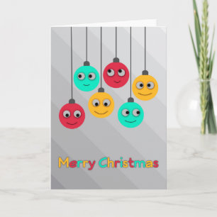 Christmas Bauble Fun Holiday Card