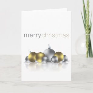 Christmas bauble holiday card