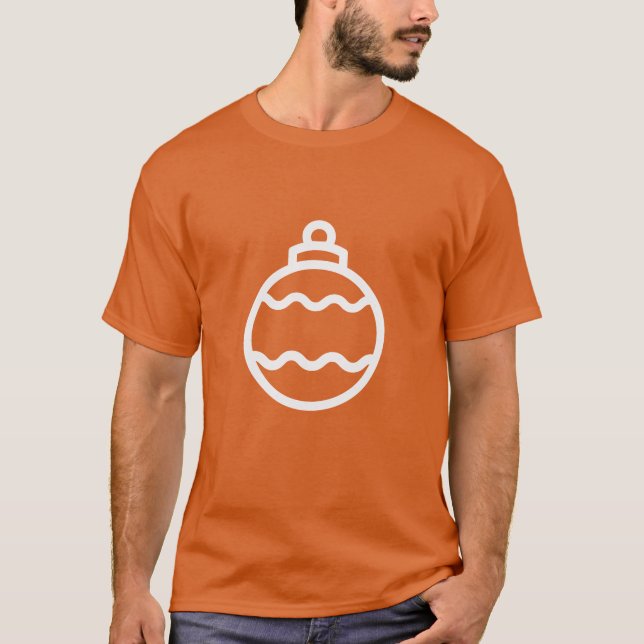 Christmas Bauble Icon T-Shirt (Front)
