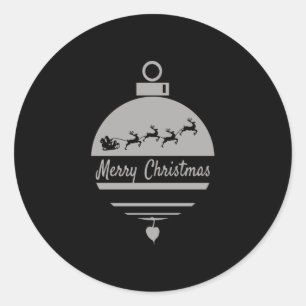 Christmas bauble Merry Christmas Classic Round Sticker