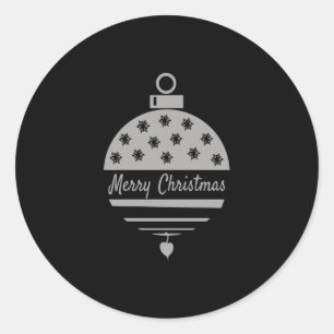 Christmas bauble Merry Christmas Classic Round Sticker