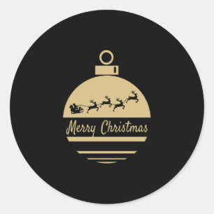 Christmas bauble Merry Christmas Classic Round Sticker