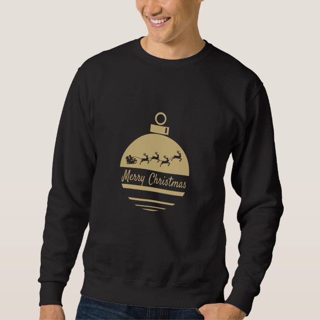 Christmas bauble Merry Christmas Sweatshirt (Front)