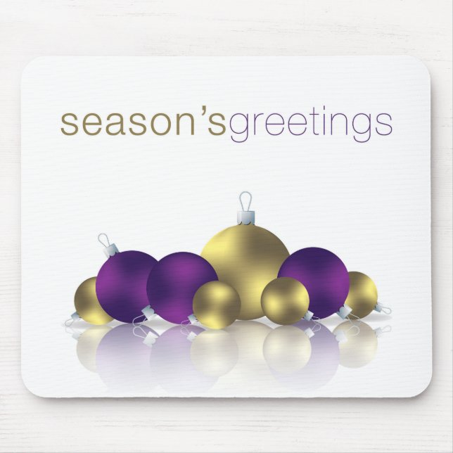 Christmas bauble mouse mat (Front)