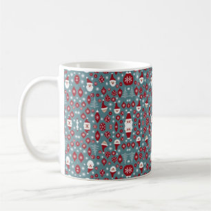 Christmas bauble pattern coffee mug