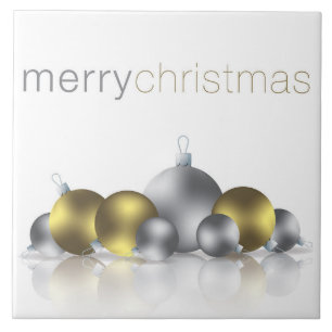 Christmas bauble tile