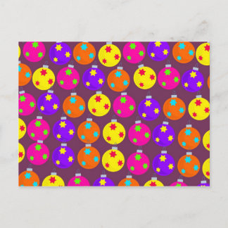 Christmas Bauble Wallpaper Holiday Postcard