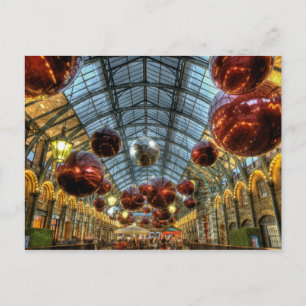 Christmas baubles at Covent Garden Markets, London Holiday Postcard