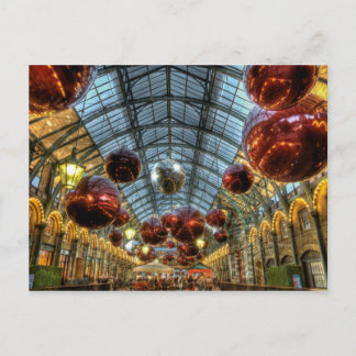 Christmas baubles at Covent Garden Markets, London Holiday Postcard