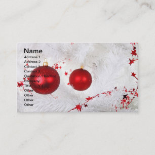 Christmas Baubles Business Card