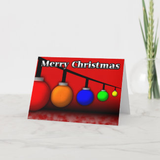 Christmas Baubles Card