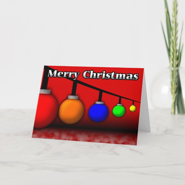 Christmas Baubles Card (Front)