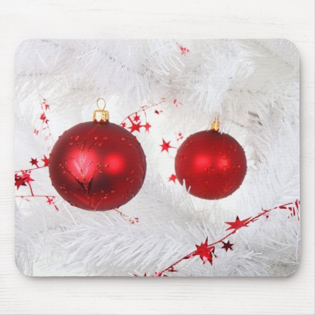 Christmas Baubles Mouse Mat (Front)