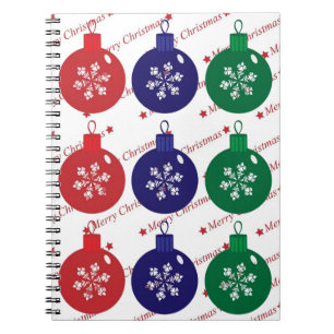 Christmas Baubles Notebook