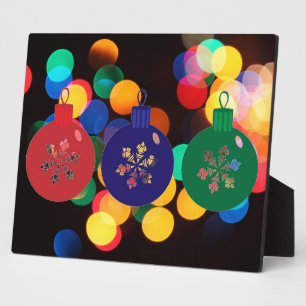 Christmas Baubles Plaque