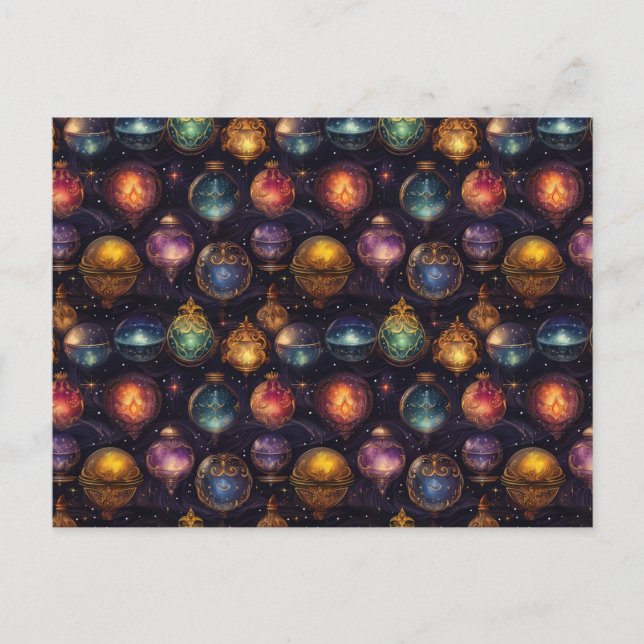 Christmas Baubles Postcard (Front)