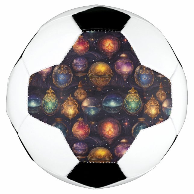Christmas Baubles Soccer Ball (Front)