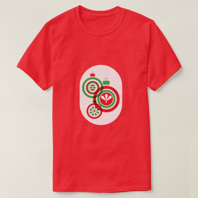 Christmas Baubles T-Shirt (Design Front)