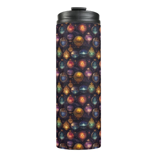 Christmas Baubles Thermal Tumbler (Front)