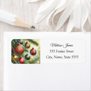 Christmas Baubles Vintage Retro Pine Wedding
