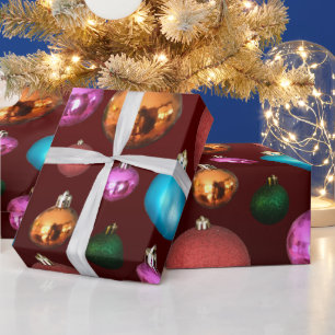 Christmas Baubles Wrapping Paper