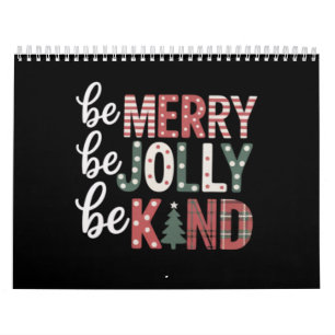 Christmas Be Kind Teacher Merry Xmas Tree Jolly  Calendar