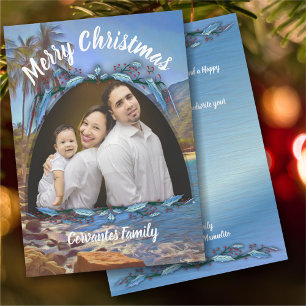 Christmas Beach Family Holiday Greeting 761
