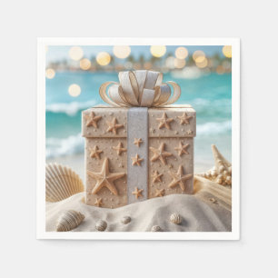 Christmas Beach Gift With Starfish Napkin