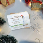 Christmas Beach Party Watercolor Lighthouse Invitation<br><div class="desc">Beautiful watercolor of Cockspur lighthouse on Tybee Island,  Georgia with a cute girl elf sitting on the top rim welcoming your guests to a Holiday Beach Party!  Customise front and back with your information.</div>