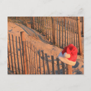 Christmas beach theme post card