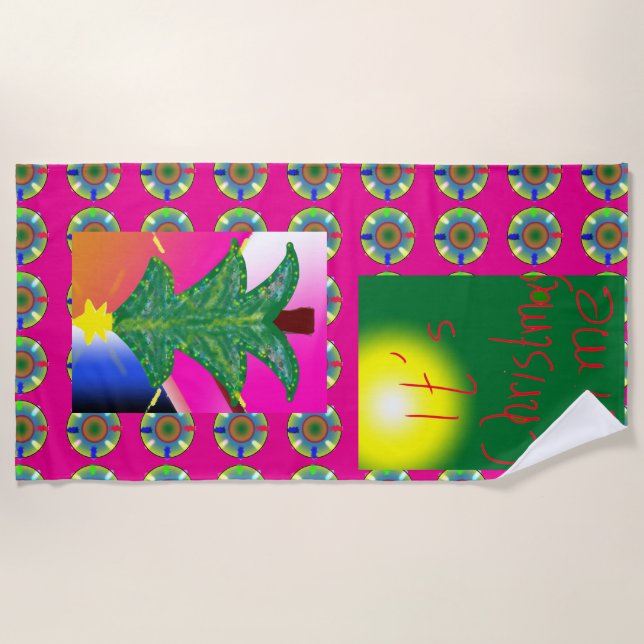 Christmas Beach Towel (Front)