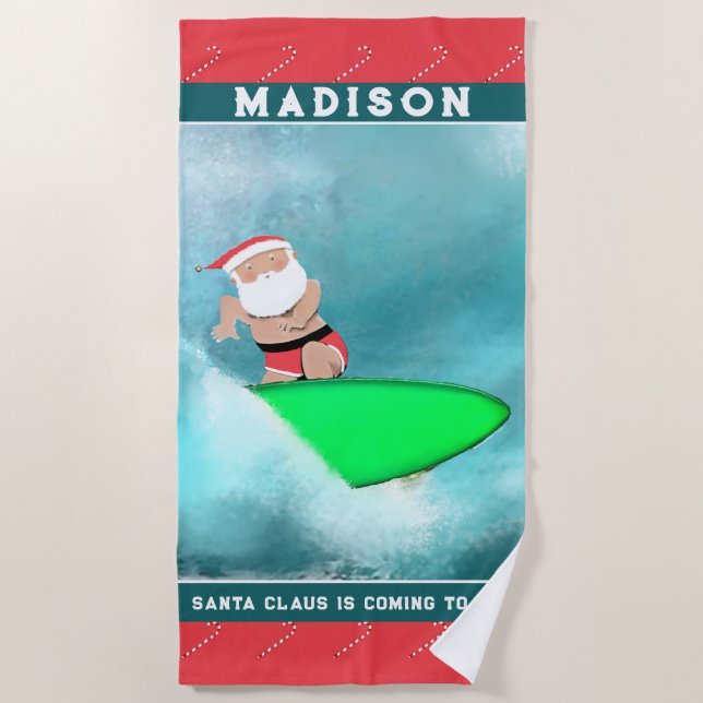 Christmas Beach Towel (Front)