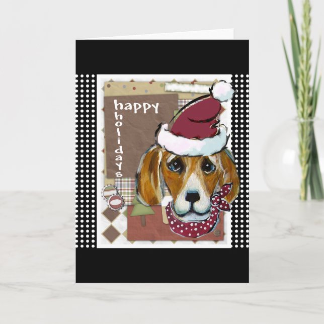 CHRISTMAS BEAGEL HOLIDAY CARD (Front)